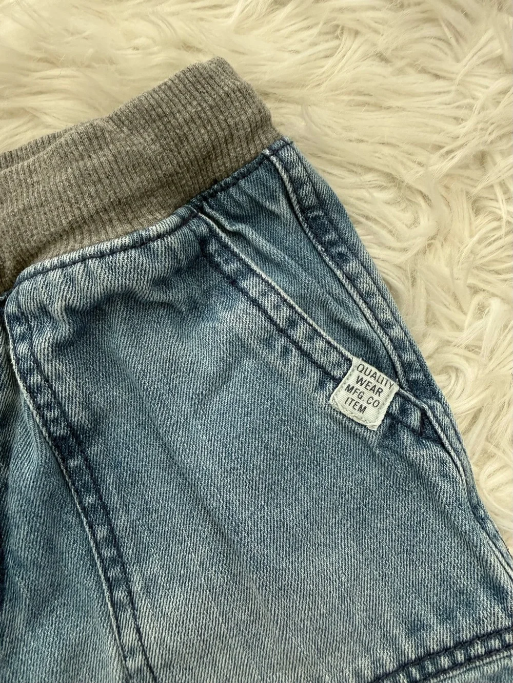 Cat Kid Comic Club T-shirt and Kids Denim Pull-On Shorts Summer Outfit